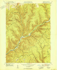 Oleona Pennsylvania Historical topographic map, 1:24000 scale, 7.5 X 7.5 Minute, Year 1950
