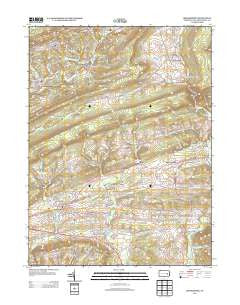 Orwigsburg Pennsylvania Historical topographic map, 1:24000 scale, 7.5 X 7.5 Minute, Year 2013