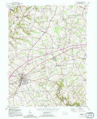 Oxford Pennsylvania Historical topographic map, 1:24000 scale, 7.5 X 7.5 Minute, Year 1992