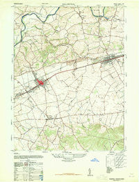 Palmyra Pennsylvania Historical topographic map, 1:24000 scale, 7.5 X 7.5 Minute, Year 1947