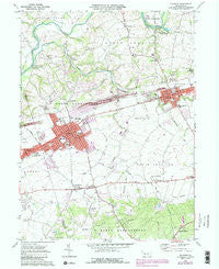 Palmyra Pennsylvania Historical topographic map, 1:24000 scale, 7.5 X 7.5 Minute, Year 1969