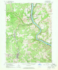 Parker Pennsylvania Historical topographic map, 1:24000 scale, 7.5 X 7.5 Minute, Year 1963