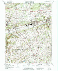 Parkesburg Pennsylvania Historical topographic map, 1:24000 scale, 7.5 X 7.5 Minute, Year 1953