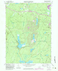 Pecks Pond Pennsylvania Historical topographic map, 1:24000 scale, 7.5 X 7.5 Minute, Year 1966