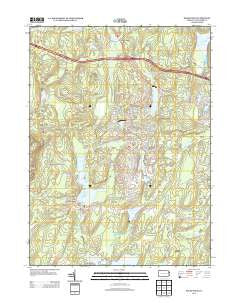 Pecks Pond Pennsylvania Historical topographic map, 1:24000 scale, 7.5 X 7.5 Minute, Year 2013