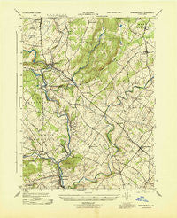 Perkiomenville Pennsylvania Historical topographic map, 1:31680 scale, 7.5 X 7.5 Minute, Year 1943