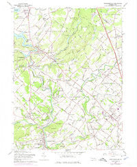 Perkiomenville Pennsylvania Historical topographic map, 1:24000 scale, 7.5 X 7.5 Minute, Year 1960
