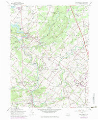 Perkiomenville Pennsylvania Historical topographic map, 1:24000 scale, 7.5 X 7.5 Minute, Year 1960
