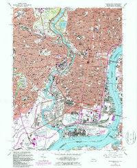 Philadelphia Pennsylvania Historical topographic map, 1:24000 scale, 7.5 X 7.5 Minute, Year 1967