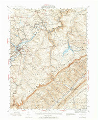 Philipsburg Pennsylvania Historical topographic map, 1:62500 scale, 15 X 15 Minute, Year 1939