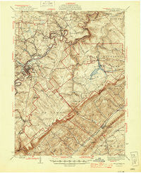 Philipsburg Pennsylvania Historical topographic map, 1:62500 scale, 15 X 15 Minute, Year 1945