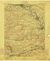 Phoenixville Pennsylvania Historical topographic map, 1:62500 scale, 15 X 15 Minute, Year 1906