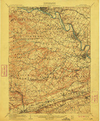 Phoenixville Pennsylvania Historical topographic map, 1:62500 scale, 15 X 15 Minute, Year 1906