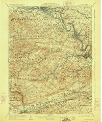 Phoenixville Pennsylvania Historical topographic map, 1:62500 scale, 15 X 15 Minute, Year 1906