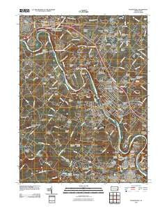 Phoenixville Pennsylvania Historical topographic map, 1:24000 scale, 7.5 X 7.5 Minute, Year 2010