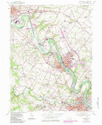 Phoenixville Pennsylvania Historical topographic map, 1:24000 scale, 7.5 X 7.5 Minute, Year 1955