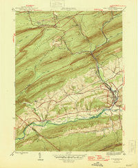 Pine Grove Pennsylvania Historical topographic map, 1:31680 scale, 7.5 X 7.5 Minute, Year 1946