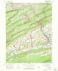 Pine Grove Pennsylvania Historical topographic map, 1:24000 scale, 7.5 X 7.5 Minute, Year 1954