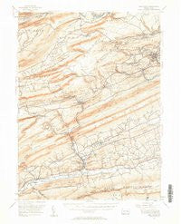 Pine Grove Pennsylvania Historical topographic map, 1:62500 scale, 15 X 15 Minute, Year 1955