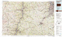 Pittsburgh West Pennsylvania Historical topographic map, 1:100000 scale, 30 X 60 Minute, Year 1986