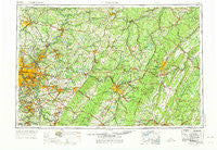 Pittsburgh Pennsylvania Historical topographic map, 1:250000 scale, 1 X 2 Degree, Year 1958