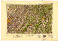 Pittsburgh Pennsylvania Historical topographic map, 1:250000 scale, 1 X 2 Degree, Year 1953