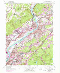 Pittston Pennsylvania Historical topographic map, 1:24000 scale, 7.5 X 7.5 Minute, Year 1947