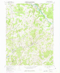 Plumville Pennsylvania Historical topographic map, 1:24000 scale, 7.5 X 7.5 Minute, Year 1968