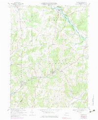 Plumville Pennsylvania Historical topographic map, 1:24000 scale, 7.5 X 7.5 Minute, Year 1968