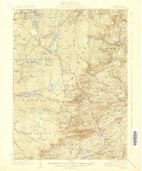 Pocono Pennsylvania Historical topographic map, 1:62500 scale, 15 X 15 Minute, Year 1923