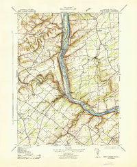 Point Pleasant Pennsylvania Historical topographic map, 1:31680 scale, 7.5 X 7.5 Minute, Year 1943