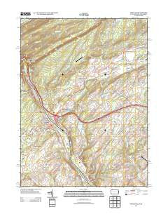 Portland Pennsylvania Historical topographic map, 1:24000 scale, 7.5 X 7.5 Minute, Year 2013