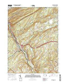 Portland Pennsylvania Current topographic map, 1:24000 scale, 7.5 X 7.5 Minute, Year 2016