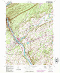 Portland Pennsylvania Historical topographic map, 1:24000 scale, 7.5 X 7.5 Minute, Year 1955