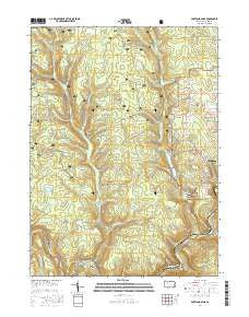 Portland Mills Pennsylvania Current topographic map, 1:24000 scale, 7.5 X 7.5 Minute, Year 2016