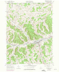 Potter Brook Pennsylvania Historical topographic map, 1:24000 scale, 7.5 X 7.5 Minute, Year 1957