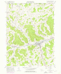 Potter Brook Pennsylvania Historical topographic map, 1:24000 scale, 7.5 X 7.5 Minute, Year 1957