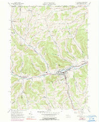 Potter Brook Pennsylvania Historical topographic map, 1:24000 scale, 7.5 X 7.5 Minute, Year 1957