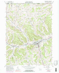 Potter Brook Pennsylvania Historical topographic map, 1:24000 scale, 7.5 X 7.5 Minute, Year 1957