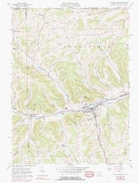 Potter Brook Pennsylvania Historical topographic map, 1:24000 scale, 7.5 X 7.5 Minute, Year 1957