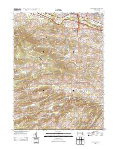 Pottstown Pennsylvania Historical topographic map, 1:24000 scale, 7.5 X 7.5 Minute, Year 2013