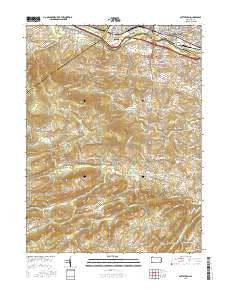 Pottstown Pennsylvania Current topographic map, 1:24000 scale, 7.5 X 7.5 Minute, Year 2016