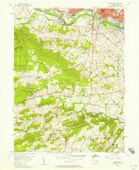 Pottstown Pennsylvania Historical topographic map, 1:24000 scale, 7.5 X 7.5 Minute, Year 1956