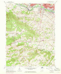 Pottstown Pennsylvania Historical topographic map, 1:24000 scale, 7.5 X 7.5 Minute, Year 1956