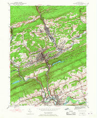 Pottsville Pennsylvania Historical topographic map, 1:24000 scale, 7.5 X 7.5 Minute, Year 1944
