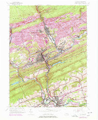 Pottsville Pennsylvania Historical topographic map, 1:24000 scale, 7.5 X 7.5 Minute, Year 1944