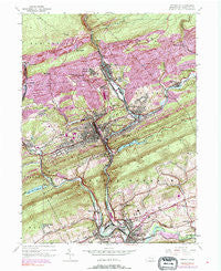 Pottsville Pennsylvania Historical topographic map, 1:24000 scale, 7.5 X 7.5 Minute, Year 1944