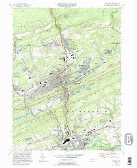 Pottsville Pennsylvania Historical topographic map, 1:24000 scale, 7.5 X 7.5 Minute, Year 1994