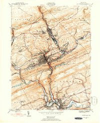 Pottsville Pennsylvania Historical topographic map, 1:24000 scale, 7.5 X 7.5 Minute, Year 1944