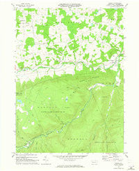 Powell Pennsylvania Historical topographic map, 1:24000 scale, 7.5 X 7.5 Minute, Year 1969